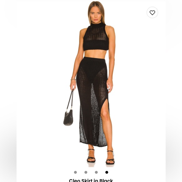 Camila Coelho Cleo Skirt and top in black - Picture 1 of 11